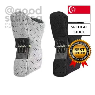[SG 🚚] 1PC Knee Booster Support Joint Support Knee Pad Non-slip Lift Pain Relief for Knee Power Spring Force
