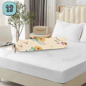 ชุดผ้าปูที่นอน ลาย13 พร้อมปลอกหมอน D1 ยางรัดรอบเตียง 360 องศา ขนาด 3.5ฟุต/5ฟุต/6ฟุต สูง10นิ้ว สวมใส่สบายไม่หลุดง่าย เข้ามุมไร้รอยต่อ