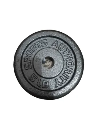 1PC. 5LBS SPORTS AUTHORITY DUMBELL / BARBELL PLATES
