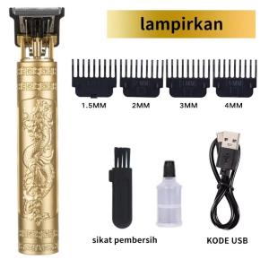 Alat Cukur rambut Elektrik Dragon Set - Profesional Hair Clipper Vintage Electrik Full Set