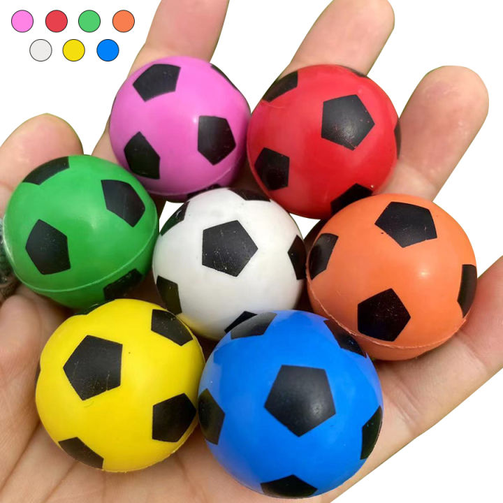 6pcs/set 30mm Football Bounce Ball Color Random Ship Creative Cartoon ...