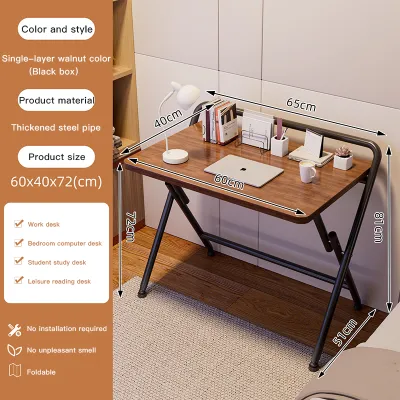 Folding table NO installation Study desk table foldable desk Portable desk computer desk Meja lipat 折叠桌 电脑桌