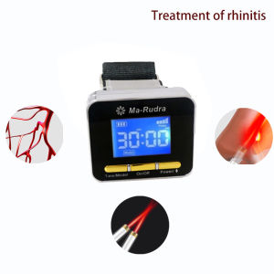 650nm Diode Laser Therapy Watch LLLT For Rhinitis Diabetes Hypertension Thrombosis Cholesterol Laser Irradiation Instrument
