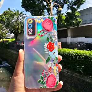 Case Hologram Fashion ( BUNGA 1) INFINIX SMART 8 SPARK 20 SPARK 20C SPARK GO 2024 HOT 40i HOT 9 PLAY INF. NOTE 30 4G HOT 30i HOT 40 PRO HOT 40 SPARK 20 PRO Casing Hologram Aurora Markas Kesing
