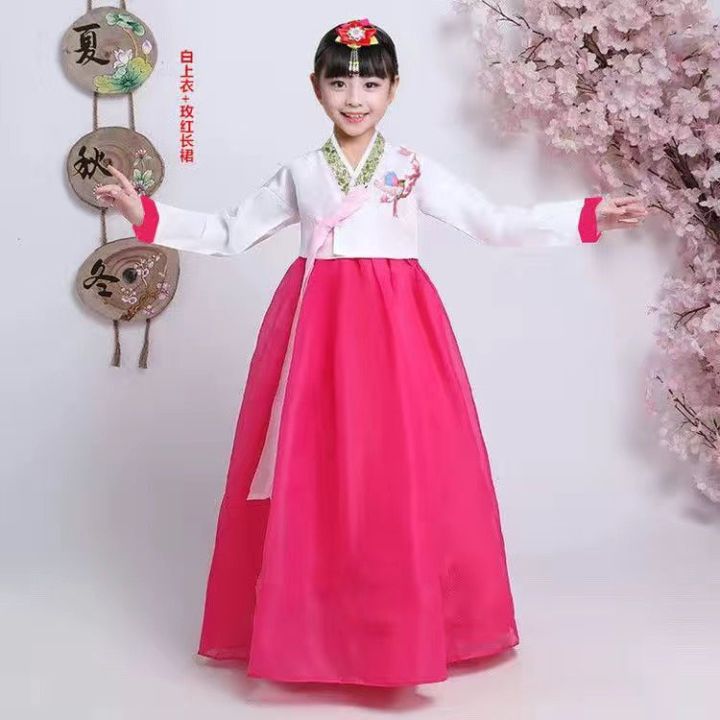 Hanbok Korean Dress For Kids Girls Traditional Kids Korean Hanbok