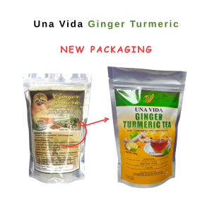 Buy 1 Take 1 Ginger Turmeric | Una Vida Ginger Turmeric 350g X 2 | Salabat Luyang Dilaw | Turmeric Tea | Salabat Herbal Tea | Pure Turmeric Powder Sugar-free and Organic | sugar-free drinks that uses stevia as sweetener | lower bad cholesterol | Turmeric