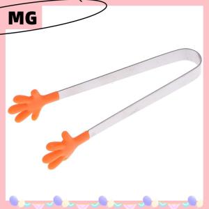 【Magical House】 [ New Hot Fashion] Silicone thép không gỉ nấu ăn nhà bếp Ice tong thực phẩm BBQ salad tay Clip