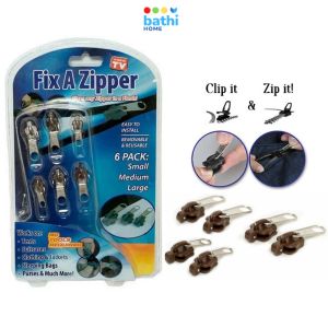 BATHI FAZ Pengganti Resleting Rusak 6pcs Instant Zipper Repair Kit