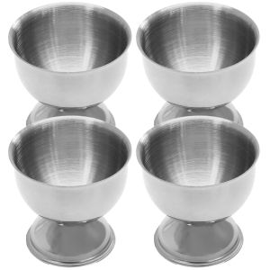 4PCS Egg Cup Stainless Steel Egg Stand Kitchen Tools Sets Breakfast Steam Rack Mold Untuk Eggs Poach