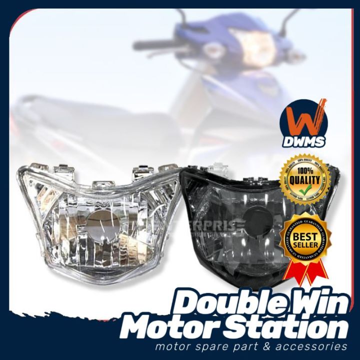 HONDA ALPHA 110 / CX HEAD LAMP (SMOKE/CLEAR) WAVE ALPHA110 CX110 | Lazada
