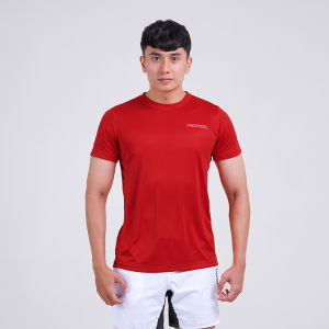 Terrel sportswear basic tee red tshirt baju olah raga dry fit gym lari running pria