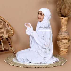 ALIFAH Mukena Mukenah Terusan Dewasa Bordir Daily Putri Malu