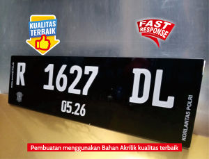 Plat Variasi Mobil Timbul Akrilik Custom