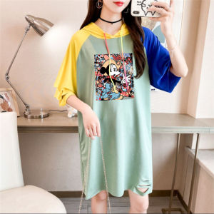 [ส่งเร็ว] WO FA CAI เสื้อยืดสไตล์กาหลี" มิกกี้" เสื้อยืด ผู้หญิง พร้อมส่งรุ่นหลวมกางมี5สี ดำ/ขาว/ม่วง/เขียว/แดง