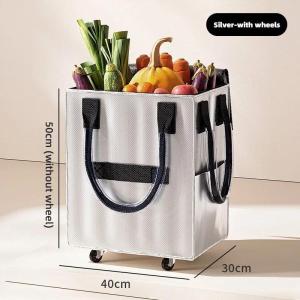 【SG】Lightweight and foldable shopping cart multi-functional waterproof shopping bag portable shopping cart