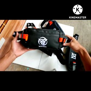 Tas selempang pria anti air brother born logo bordir