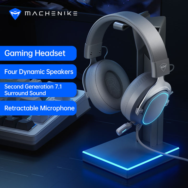 MACHENIKE GX30 Wired Gaming Headset With Microphone Retractable