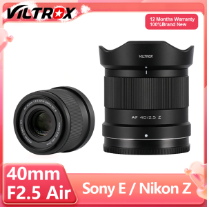 VILTROX 40mm F2.5 AF Full Frame Auto Focus Large Aperture Portrait Vlog Camera Lens for Nikon Zf Z6 Z7 Z8 Sony E Mount A7CR A7