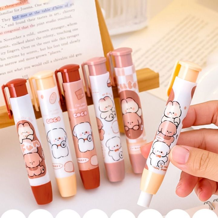 FIRST STRING Cute Cartoon Press Eraser Soft Ins Pencil Rubber Portable ...