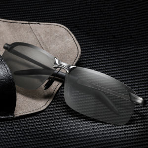 IMPALA PG036W Fashion Men Photochromic Polarized Sunglasses for Driving and Fishing Anti Glare Lens Use in Day and Night UV Protective Smart Discoloration Lens Change Color Outdoor Sports Glasses