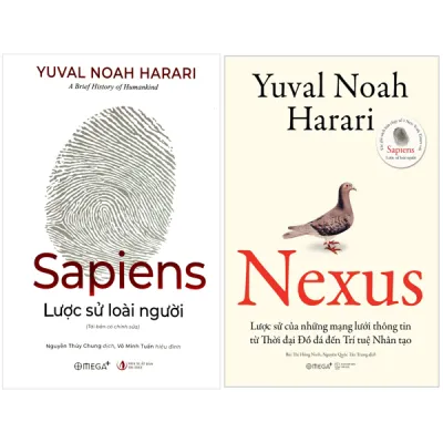 Fahasa - Combo Sách Hay Sách Sapiens Lược Sử Loài Người + Nexus - Lược Sử Của Những Mạng Lưới Thông Tin Từ Thời Đại Đồ Đá Đến Trí Tuệ Nhân Tạo (Bộ 2 Cuốn)