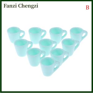 Fanzi 10pc 1:12 Dollhouse Miniature Mug Water Cup Model Kitchen Accessories Toys