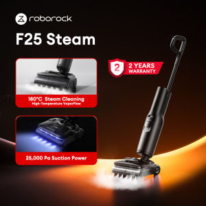 【New Launch】Roborock F25 Steam Vacuum 180°C High-Temperature VaporFlow Steam Cleaning 25000Pa Suction Power 95°C Self-Cleaning & Drying Up to 80 Min Runtime