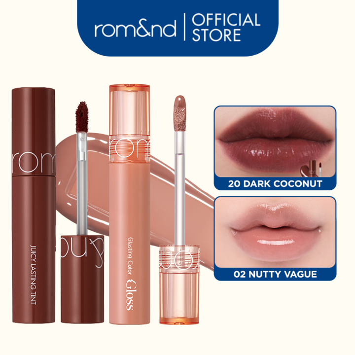 Combo%202%20Son%20Romand%20Juicy%20Lasting%20Tint%205.5g%20+%20Romand%20Glasting%20Color%20Gloss%204g%20-%20Image%209