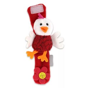 ykn mainan bayi rattle gelang bahan plush bentuk ayam