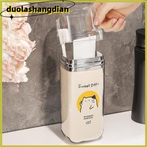 [Duola] Cartoon Cute Toothbrush Cup Travel Toothbrush Holder Simple Portable Mouthwash Cup For Business Trip Home Camping