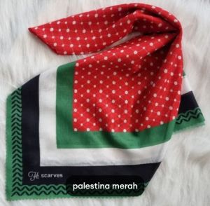 jilbab palestina terbaru/ hijab segi empat motif palestina