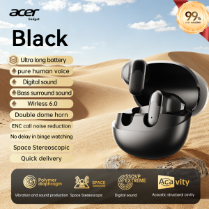 (HD1)Acer OHR628 Open-Ear Earbuds Ear-Clip Design Bluetooth Lightweight Comfort for Running Fon Telinga Terbuka HIFI Acer OHR628 Klip Telinga Bluetooth Ringan Selesa untuk Berlari