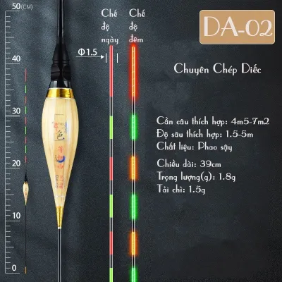 Phao cỏ điện Ánh Kim câu đài ngày đêm cao cấp