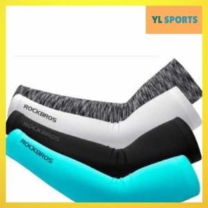 YL SPORTS [ROCKBROS] Ice Fabric Breathable UV Protection Running Arm Sleeves Fitness
