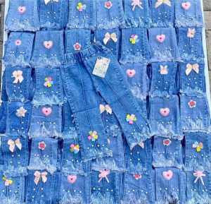 CELANA JEANS PANJANG IMPORT ANAK CEWEK/ JEANS IMPORT ANAK PEREMPUAN MODEL RAWIS MUTIARA