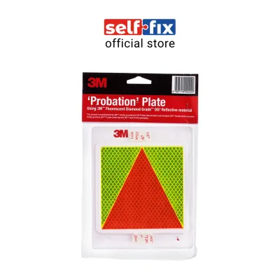 3M Probation Plate (Reflective License Plate) P Plate - For Front and Back Windshield (2pcs)