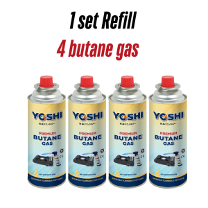 KND Dapur Masak Mini Gas Stove Portable Dual Use Indoor/Outdoor Picnic Camping LPG Gas Butane Gas Lightweight Portable Gas Stove