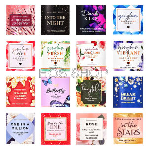 Nhãn dán dùng cho chai chiết 20ml 30ml xịt thơm  Bath&Body Works