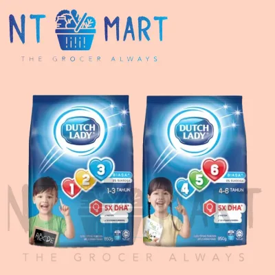 Dutch Lady 123 456 ASLI / MADU / COKLAT 550g - 850g