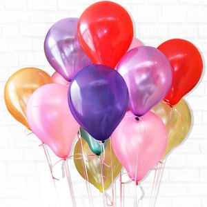 10 Pcs 12 inch Metallic Latex Colorful Balloon Set for Party Belon Made in Malaysia