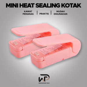 Mini Heat Sealing Kotak | Press Kemasan Snack | Alat Perekat Snack | Traveling Snack Sealer | Hand Sealer