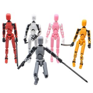 SKONHED Figures Toys Movable Robot Multi-Jointed Model Doll Shapeshift Robot Christmas Gift Action Figure 3D Printed Mannequin Kids Adults