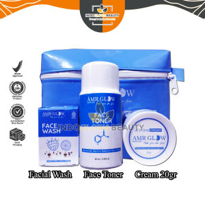 AMR GLOW Whitening Skin BARU - Membuat Wajah Tampak Glowing - Untuk Wajah Berminyak dan Berjerawat - Untuk Kusam dan Flek