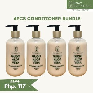 Kinay Essentials Gugo and Aloe Vera Anti Hairfall Nourishing Conditioner 4 PCS BUNDLE for hairfall control