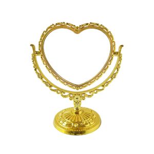 FUNG With Frame Rotation Makeup Mirror High Definition Double-sided  Makeup Mirror Retro 360 Degree Rotation Vintage Cosmetic Mirror Makeup Tools