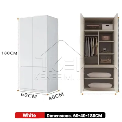 KEKEE Multi-layer Wardrobe Locker Bedroom Thickened Plate Upgrade Packaging Hanger Waterproof Moisture-proof Insect Proof Storage Cabinet 衣柜