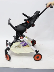 Under Strollers Basket Water Resistant Oxford Cloth Quick Installation Compact Foldable Strollers Bottom Organizer Bag