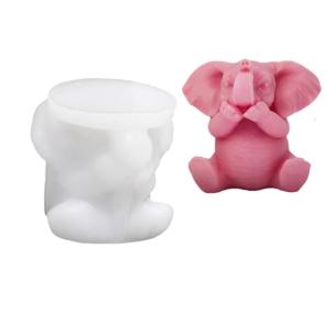 Multifuntional Elephant Shape Silicone Mold for Cartoon Ornaments Festival Home Decorating and Creative Gift Ideas