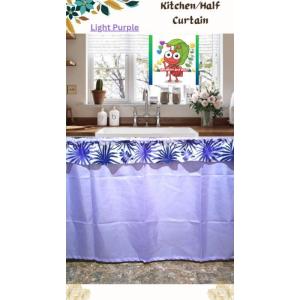 BRIGHT lababo curtain or half curtain/kitchen curtain plain with printed paha/sulutan high quality 60"wx30"L elegant