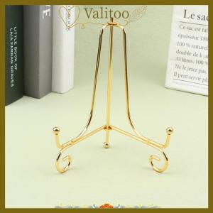 [Valitoo] Iron Display Stand Craft Bracket Book Holder Photo Pedestal Bowl Dish Frame Picture Plate Rack Easel Storage Decoration
